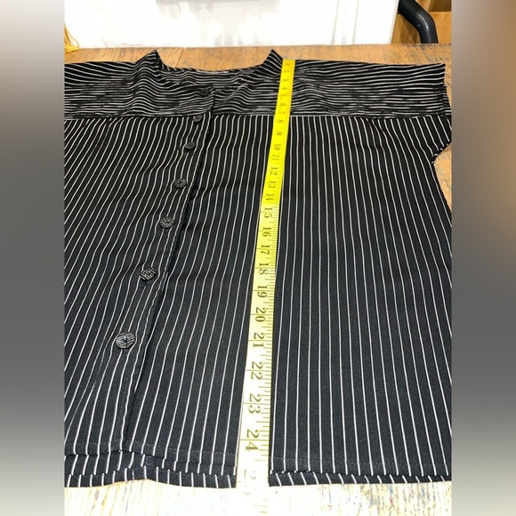 🖤VINTAGE THE BAY Black & White Striped Blouse – Estimated Size L - Picture 9 of 9